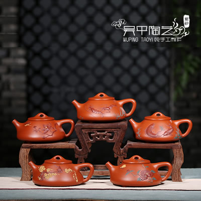 泥绘石瓢-吴平陶艺-12800元