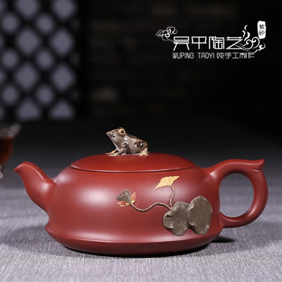 荷塘蛙趣-吴平陶艺-6800元